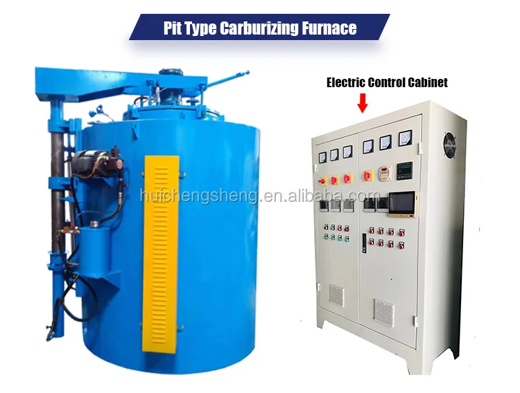 vertical / pit type heat treatment vacuum gas carburizing