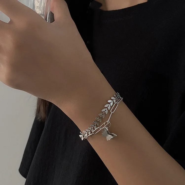 HongTong Double Layer Butterfly Bracelet Women's Small Fresh Wheat Ear Jewelry Wholesale, Picture
HongTong Double Layer Butterfly Bracelet Women's Small Fresh Wheat Ear Jewelry Wholesale, Picture