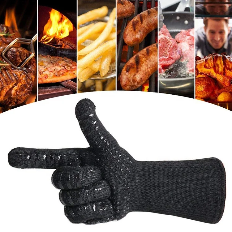 Insulated Oven Bbq Heat Resistant Silicone Gloves For Kitchen Cooking, Red, blue, black or custom
Insulated Oven Bbq Heat Resistant Silicone Gloves For Kitchen Cooking, Red, blue, black or custom