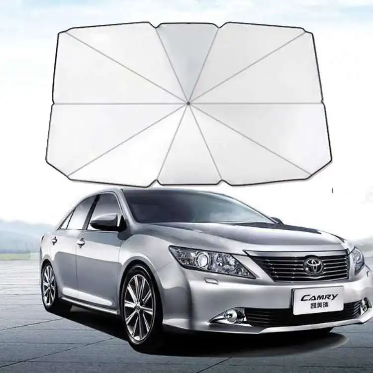new umbrella Portable nylon sunshade cover UV resistant foldable windshield sunshade car umbrella, Silver coating
new umbrella Portable nylon sunshade cover UV resistant foldable windshield sunshade car umbrella, Silver coating
