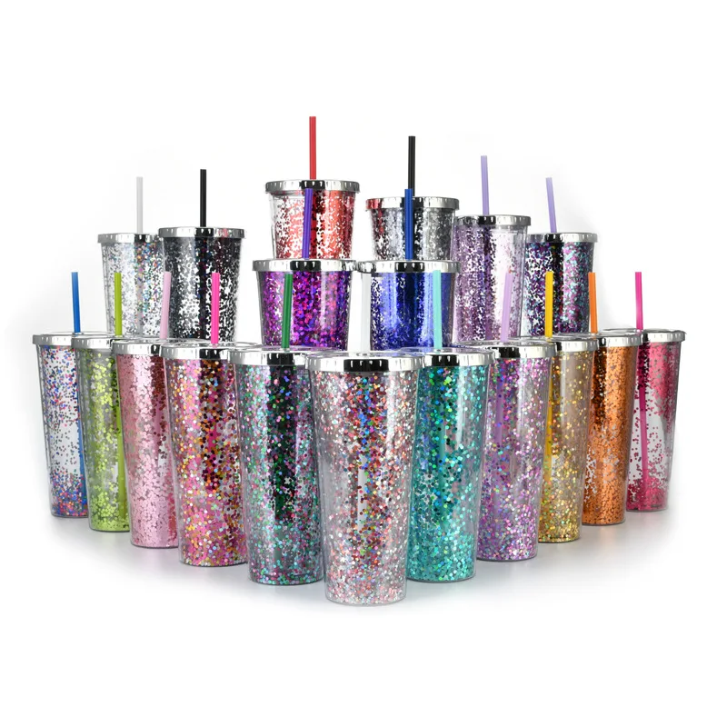 Wholesale 2021new style cold drink cups Euro-American vasos glitter water cup double wall 24oz plastic sippy cup, As picture/customized
Wholesale 2021new style cold drink cups Euro-American vasos glitter water cup double wall 24oz plastic sippy cup, As picture/customized
