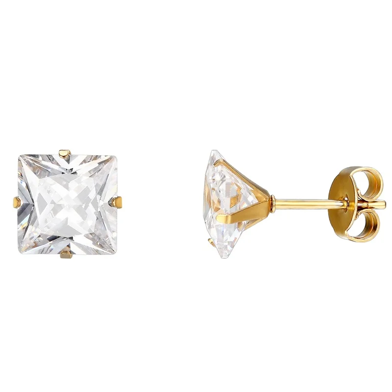 Luxury Fashion Clear white diamond brincos zircon stainless stee stud earring set hoop earing jewelry mexican earrings for women
Luxury Fashion Clear white diamond brincos zircon stainless stee stud earring set hoop earing jewelry mexican earrings for women
