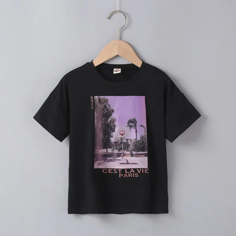 New Cotton Children Clothes Tops Fashion Kids Clothes Short Sleeve T-shirts Toddler Girl Clothes Boys Graphic Tee Summer 5-10Y
New Cotton Children Clothes Tops Fashion Kids Clothes Short Sleeve T-shirts Toddler Girl Clothes Boys Graphic Tee Summer 5-10Y