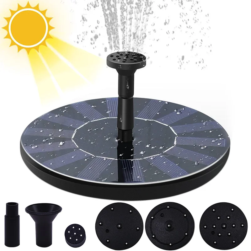 Floating Solar Fountain Garden Waterfall Fountain Pool Pond Bird Bath Solar Panel Powered Fountain Water Pump Garden Decoration, Black
Floating Solar Fountain Garden Waterfall Fountain Pool Pond Bird Bath Solar Panel Powered Fountain Water Pump Garden Decoration, Black