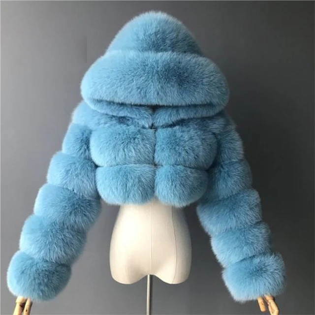 2020 hot sale colored short crapped bubble real fox fur hooded coat for woman trendy with hooded, Customized color
2020 hot sale colored short crapped bubble real fox fur hooded coat for woman trendy with hooded, Customized color