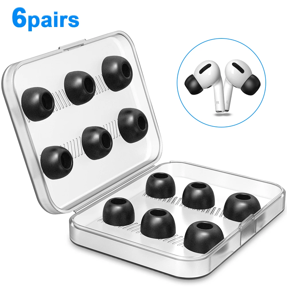 Super Comfort Memory Foam Tip Earphone Earpiece Replacement Earpads Sponge Cover Tips for AirPods Pro
Super Comfort Memory Foam Tip Earphone Earpiece Replacement Earpads Sponge Cover Tips for AirPods Pro
