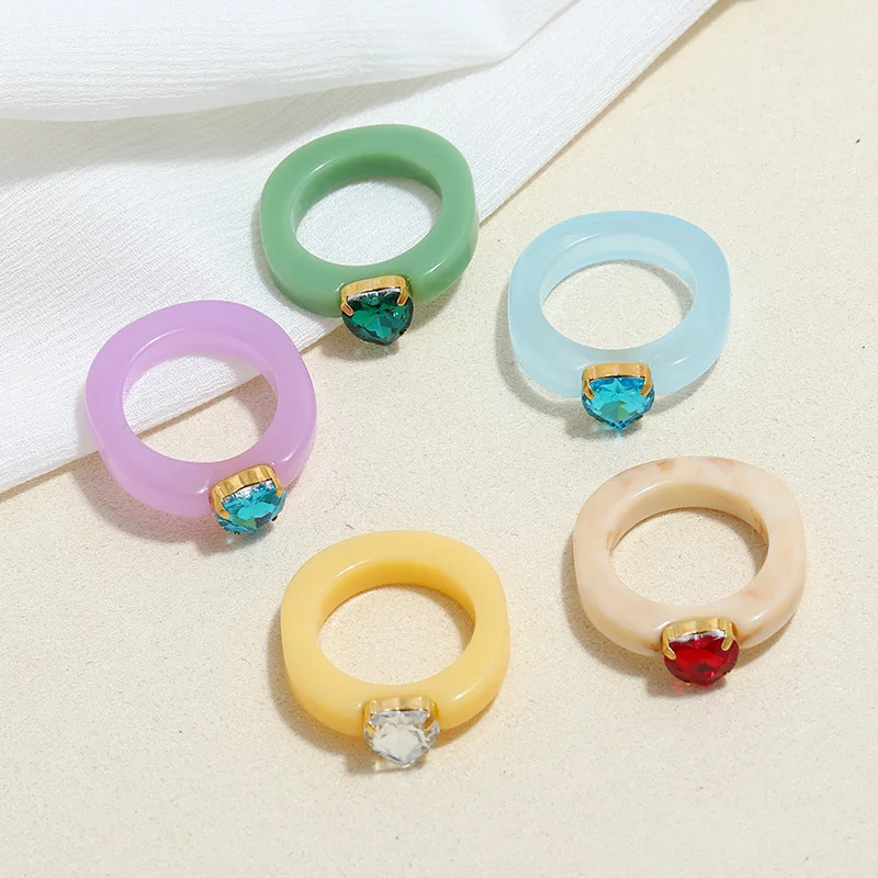 Retro Candy Color Love Heart Diamond Resin Ring Cute Girl Jewelry Resin Ring 2021, Like picture
Retro Candy Color Love Heart Diamond Resin Ring Cute Girl Jewelry Resin Ring 2021, Like picture