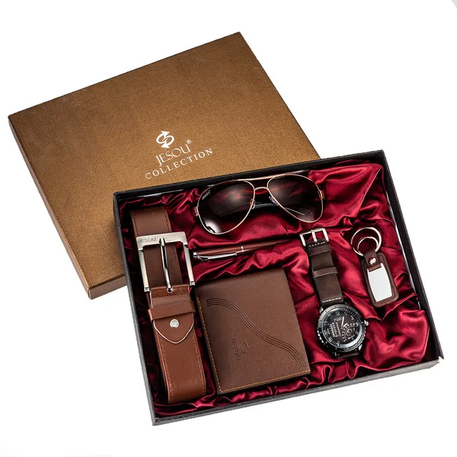 Wholesale Men's Fashion Dress Men Watches Wallet Gift 6pcs/Set Luxury Packing Watch Set For Men
Wholesale Men's Fashion Dress Men Watches Wallet Gift 6pcs/Set Luxury Packing Watch Set For Men