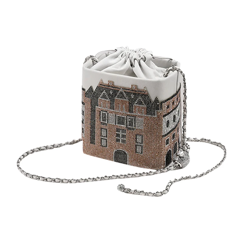 2021 new high-end minority female cross-body bag with Shining bright bucket bag with diamond castle chain bag
2021 new high-end minority female cross-body bag with Shining bright bucket bag with diamond castle chain bag
