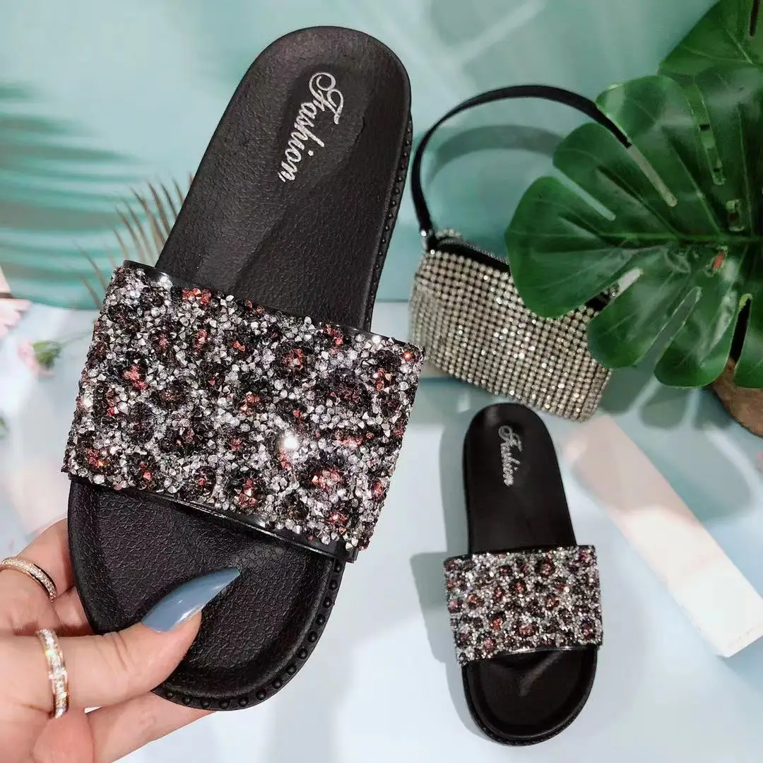 2021 new fashion women's crystal slippers summer outdoor open toe flat heel sandals shoes leopard bling slippers for Women, Red, green, yellow
2021 new fashion women's crystal slippers summer outdoor open toe flat heel sandals shoes leopard bling slippers for Women, Red, green, yellow