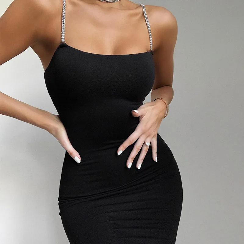 New trend wholesale 2020 girl's sexy diamond strap wrap backless slim club dress, Photos show
New trend wholesale 2020 girl's sexy diamond strap wrap backless slim club dress, Photos show