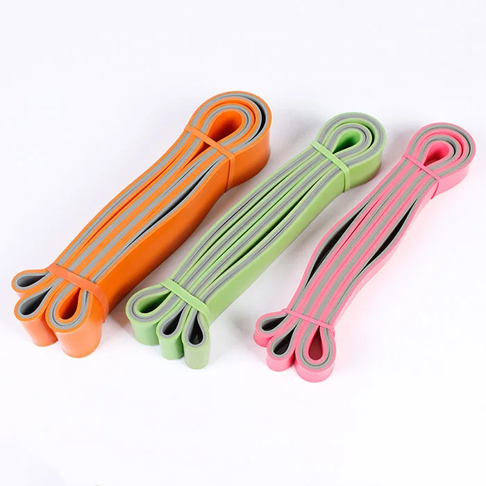Customized wholesale yoga latex fitness exercise two-color pull ring resistance band, Orange,green,pink
Customized wholesale yoga latex fitness exercise two-color pull ring resistance band, Orange,green,pink
