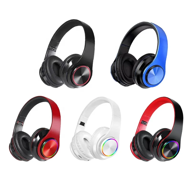 2021 Factory Price Fone De Ouvido B39 Colorful Breathing Light TF Card Headset Headphone With Mic
2021 Factory Price Fone De Ouvido B39 Colorful Breathing Light TF Card Headset Headphone With Mic