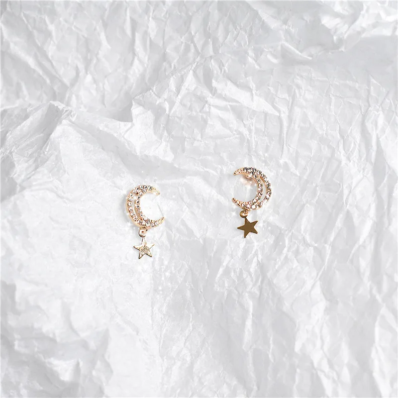 Fashion Lovely Gold Color Star Moon Stud Earrings For Women Korean Gold Earrings Set Jewelry Accessories, As picture
Fashion Lovely Gold Color Star Moon Stud Earrings For Women Korean Gold Earrings Set Jewelry Accessories, As picture