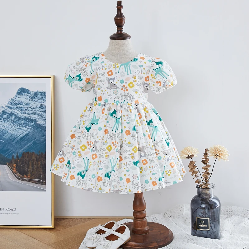 High quality cartoon pattern cotton summer fashion casual baby girls dress, Multi colour options
High quality cartoon pattern cotton summer fashion casual baby girls dress, Multi colour options