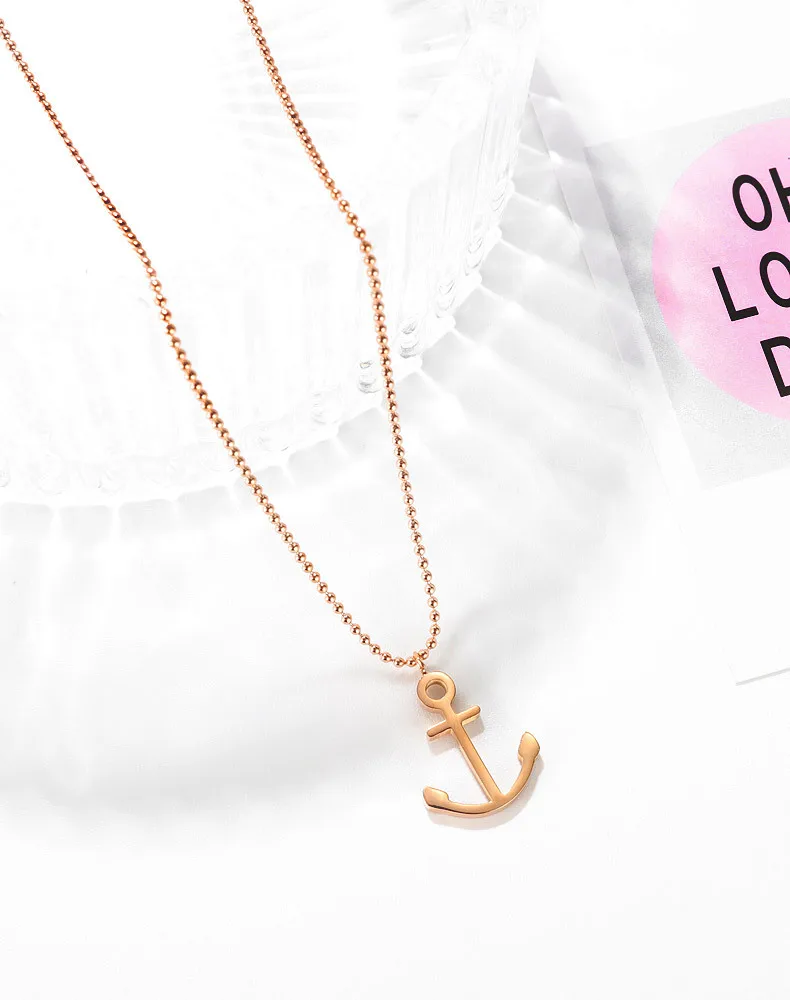 Exquisite Minimalist Stainless Steel Personalized Anchor Pendant Necklace Choker For Ladies Girls China Supplier
Exquisite Minimalist Stainless Steel Personalized Anchor Pendant Necklace Choker For Ladies Girls China Supplier