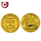 High quality 3D die-casting inexpensive custom metal alloy camarasaurus coin