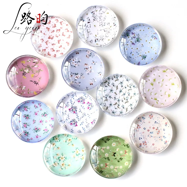 LY Custom Fresh Small Floral Round Printed Glass Photo Cabochon For Jewelry Components
LY Custom Fresh Small Floral Round Printed Glass Photo Cabochon For Jewelry Components
