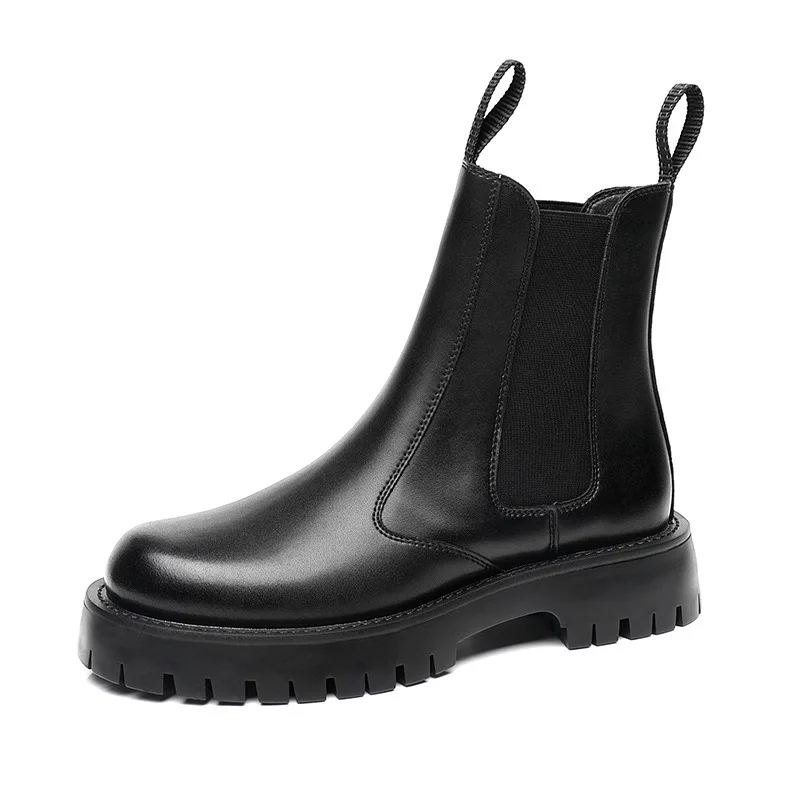Men Shoes Thick Soled Medium Top Black Martin Boots Men's Leather 2021 Autumn and Winter New Cotton Boots Leather Men's Shoes
Men Shoes Thick Soled Medium Top Black Martin Boots Men's Leather 2021 Autumn and Winter New Cotton Boots Leather Men's Shoes