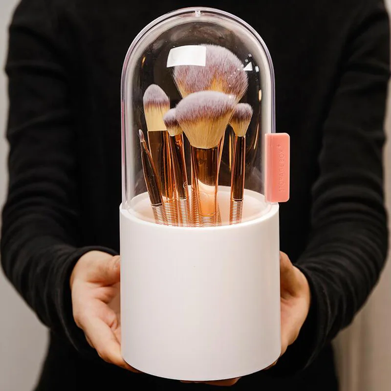 Makeup Brush Storage Box Transparent Cosmetic Organizer Cylinder Waterproof Plastic Box Makeup Brush Barrel Holder with Pearls
Makeup Brush Storage Box Transparent Cosmetic Organizer Cylinder Waterproof Plastic Box Makeup Brush Barrel Holder with Pearls