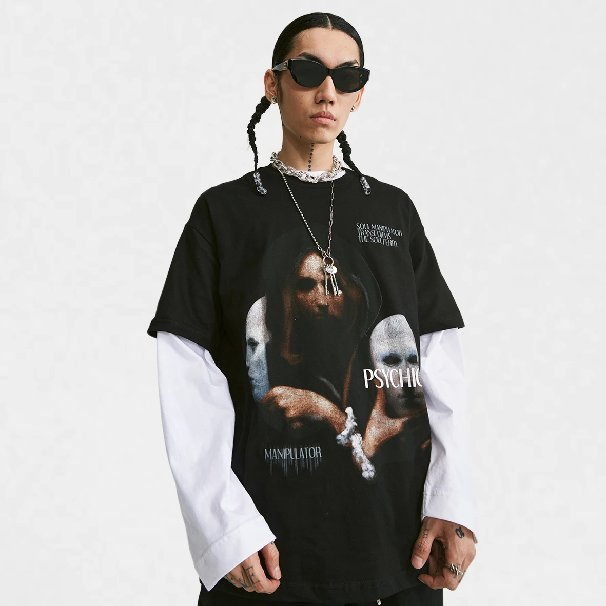 Fashion Summer High Streetwear Unisex Plus Size Character Screen Printed Design Short Sleeve Men'S 200G T-Shirts With Two Colors
Fashion Summer High Streetwear Unisex Plus Size Character Screen Printed Design Short Sleeve Men'S 200G T-Shirts With Two Colors