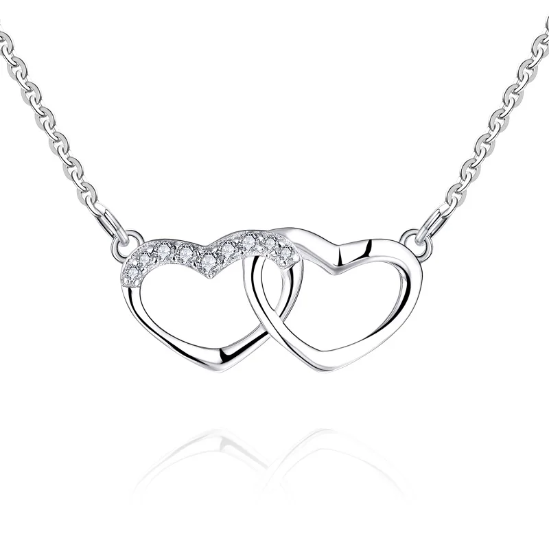 2022 New tendy 925 Sterling Silver Jewelry Cubic Zircon Double Heart Pendant Stone Pendant Wedding Necklaces For Women Fantasy
2022 New tendy 925 Sterling Silver Jewelry Cubic Zircon Double Heart Pendant Stone Pendant Wedding Necklaces For Women Fantasy