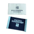 Custom Hight quality satin end fold Garment woven label