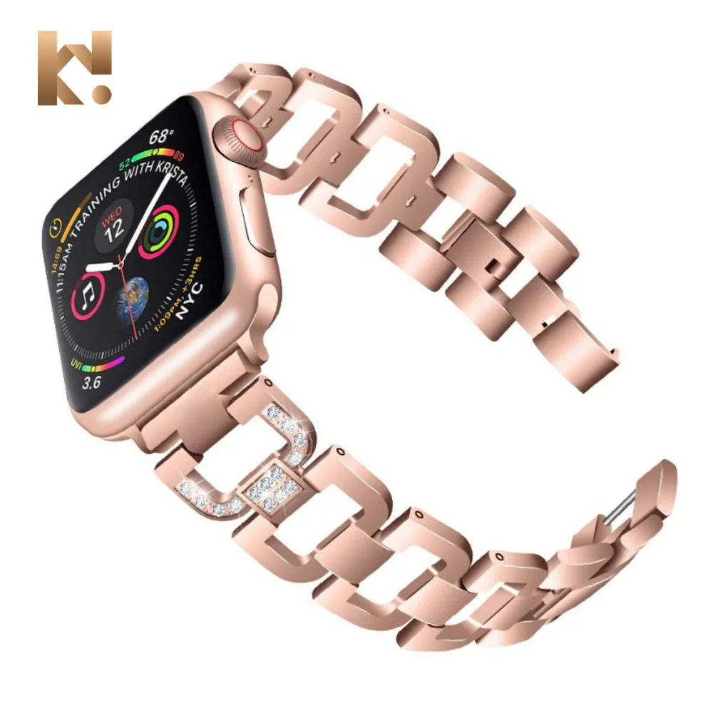 KeepWin 38mm 40mm 42mm 44mm Watch Strap Band Metal Stainless Steel Diamond Band Strap Apple Watch
KeepWin 38mm 40mm 42mm 44mm Watch Strap Band Metal Stainless Steel Diamond Band Strap Apple Watch