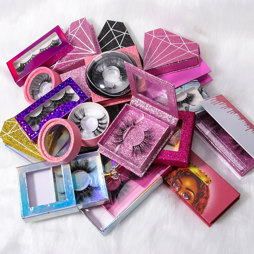 Customized Fluffy Packaging Boxes Vendors Full Strip False Lashes 20 mm 25mm 3D Mink Eyelashes, Black color
Customized Fluffy Packaging Boxes Vendors Full Strip False Lashes 20 mm 25mm 3D Mink Eyelashes, Black color