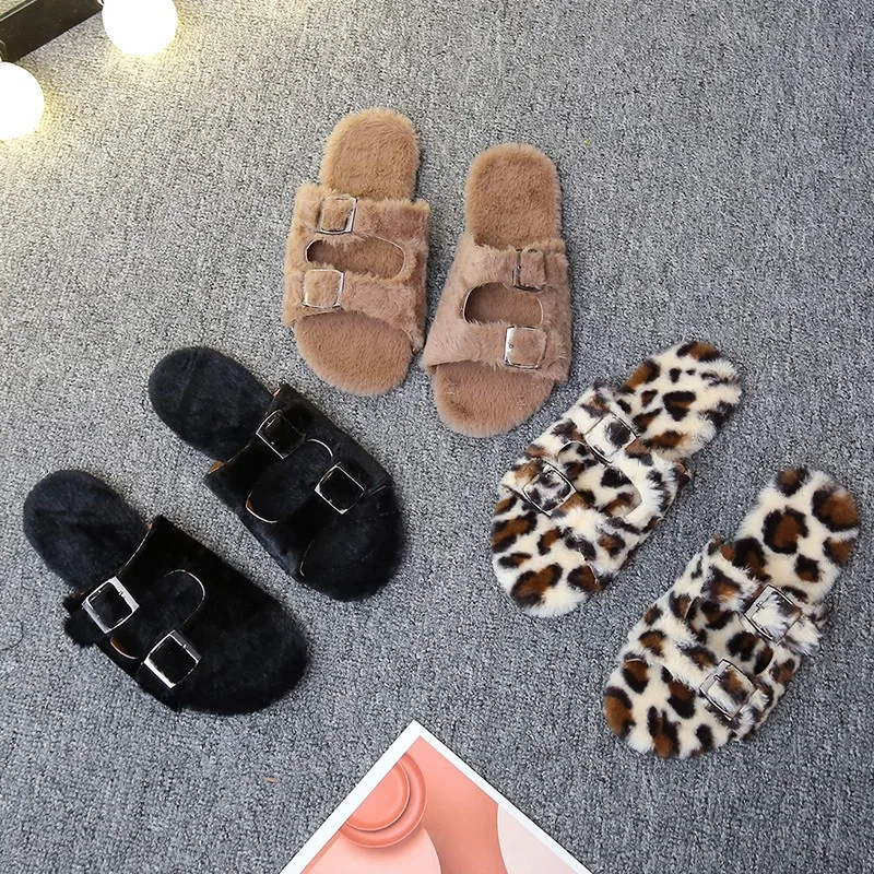 Wholesale Colorful Indoor Household Use Double Strap Fluffy Imitated Fox Fur Slides for Women, Black, khaki, leopard print
Wholesale Colorful Indoor Household Use Double Strap Fluffy Imitated Fox Fur Slides for Women, Black, khaki, leopard print