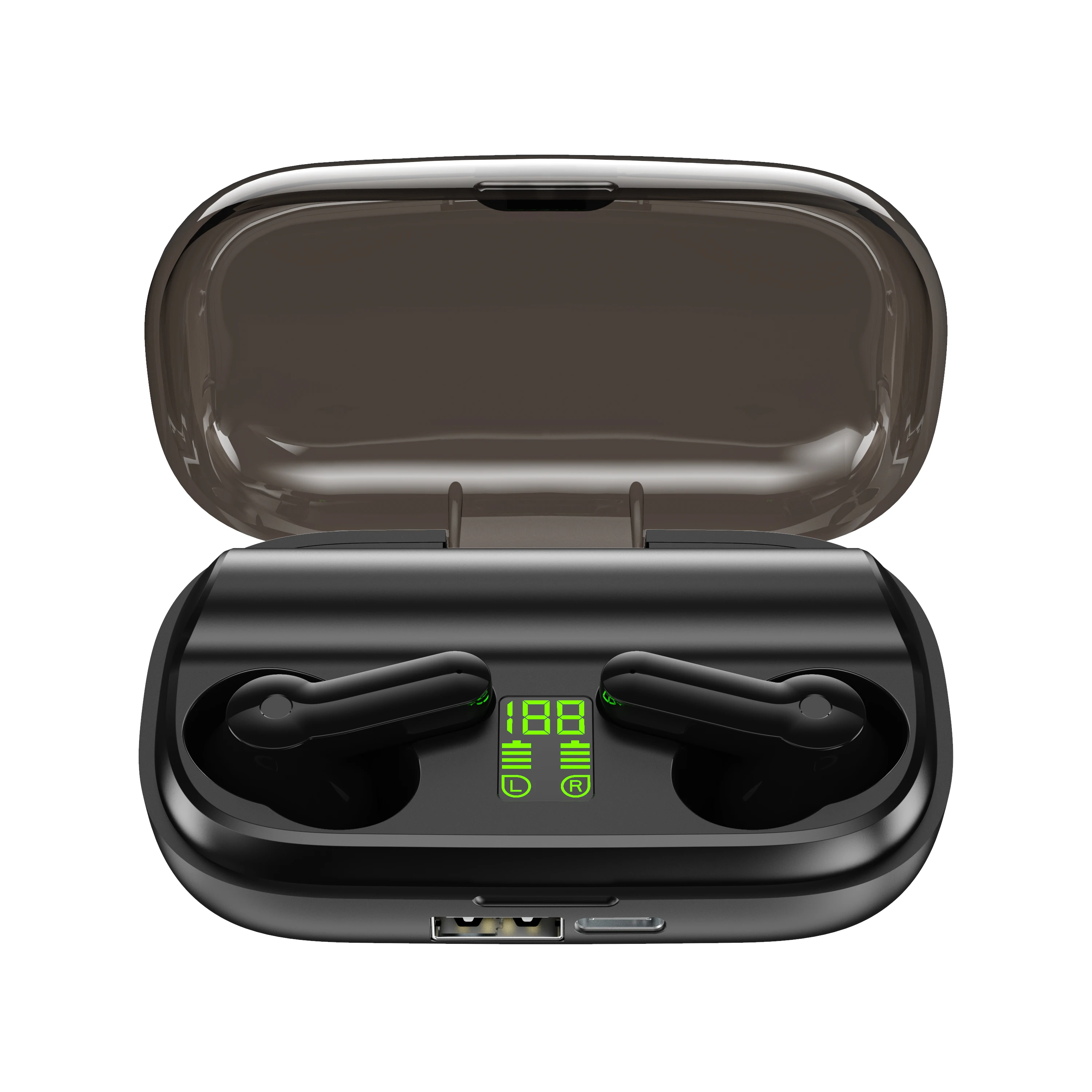 xt-01 bluetooh headphone noise reduction Waterproof headset wireless earbud tws xt-01 earphone with LED Display power bank, Black
xt-01 bluetooh headphone noise reduction Waterproof headset wireless earbud tws xt-01 earphone with LED Display power bank, Black