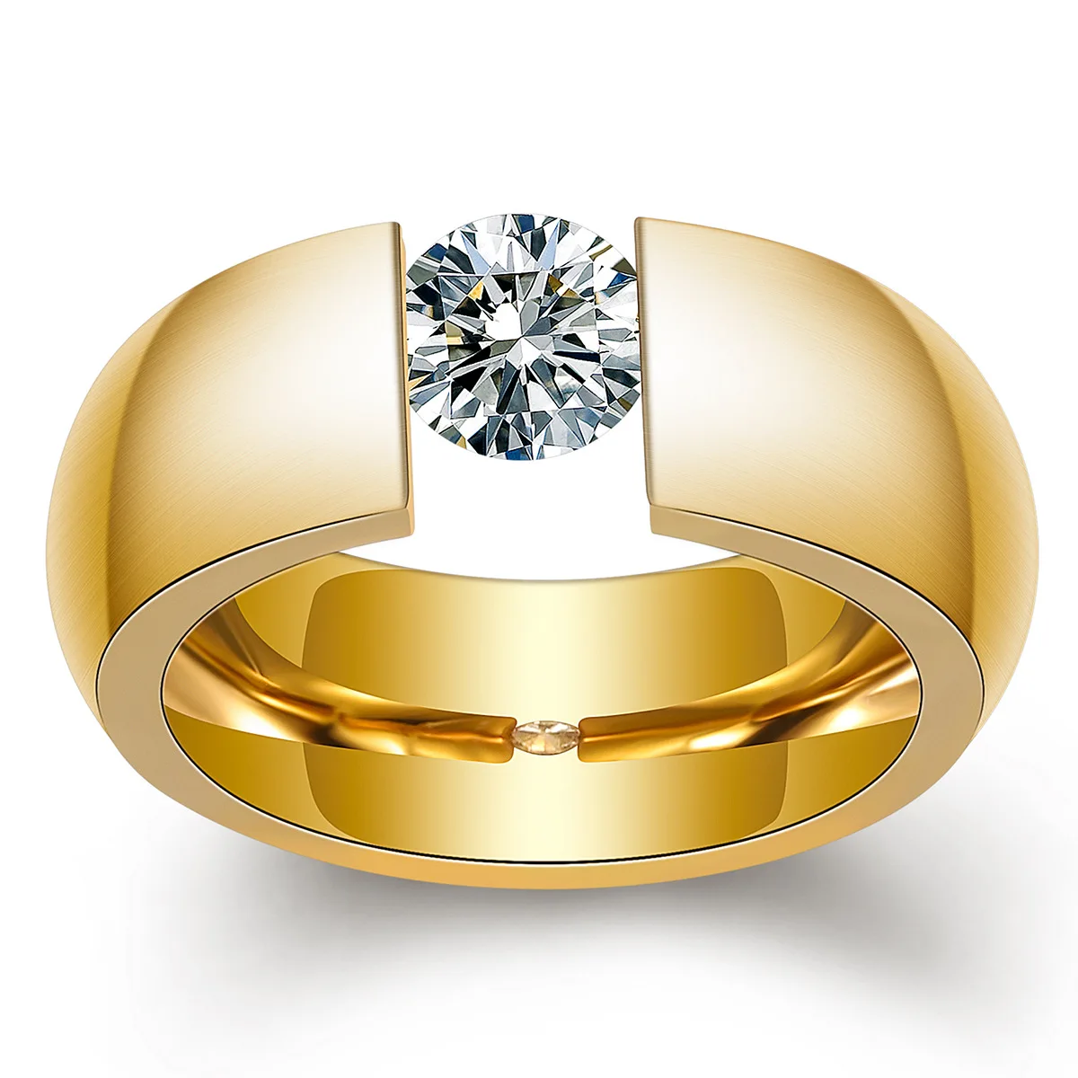 2022 Fashion Gold Plated Stainless Steel Rings Jewelry Single Stone Ring Designs For Men Custom 
2022 Fashion Gold Plated Stainless Steel Rings Jewelry Single Stone Ring Designs For Men Custom
