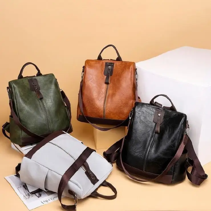 Vintage Tassel Pu Leather Multi-zip Clamshell Women Backpacks High Quality Soft School Bags High Capacity Designer Travel Bags, 4 cloor
Vintage Tassel Pu Leather Multi-zip Clamshell Women Backpacks High Quality Soft School Bags High Capacity Designer Travel Bags, 4 cloor