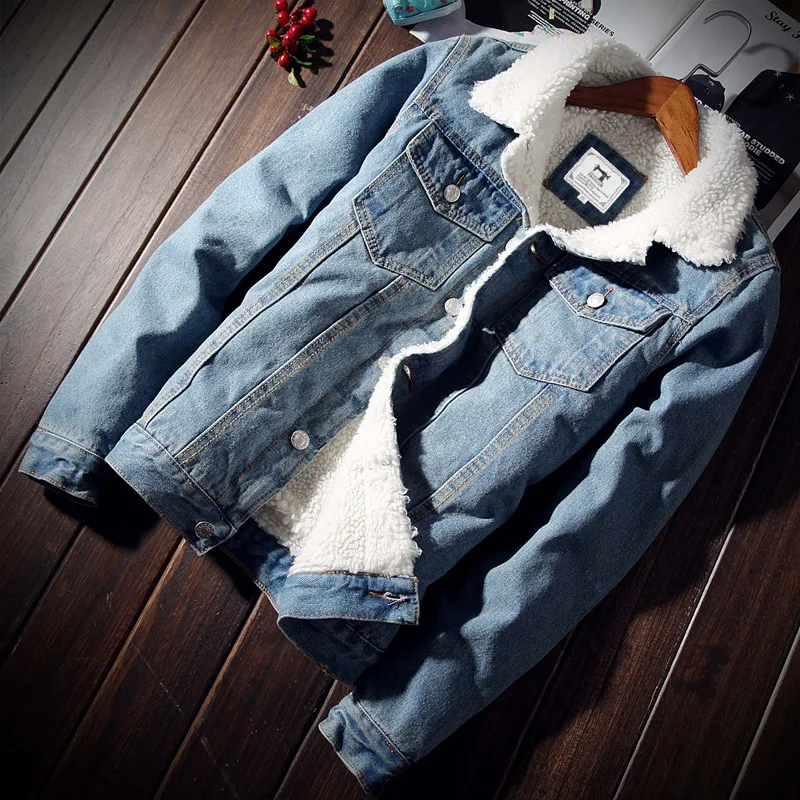 Winter Mens Denim Jackets Fashion Men Fleece Thick Warm Jeans Jacket Men Casual Slim Outwear Windbreaker Cowboy Coats S-6XL
Winter Mens Denim Jackets Fashion Men Fleece Thick Warm Jeans Jacket Men Casual Slim Outwear Windbreaker Cowboy Coats S-6XL