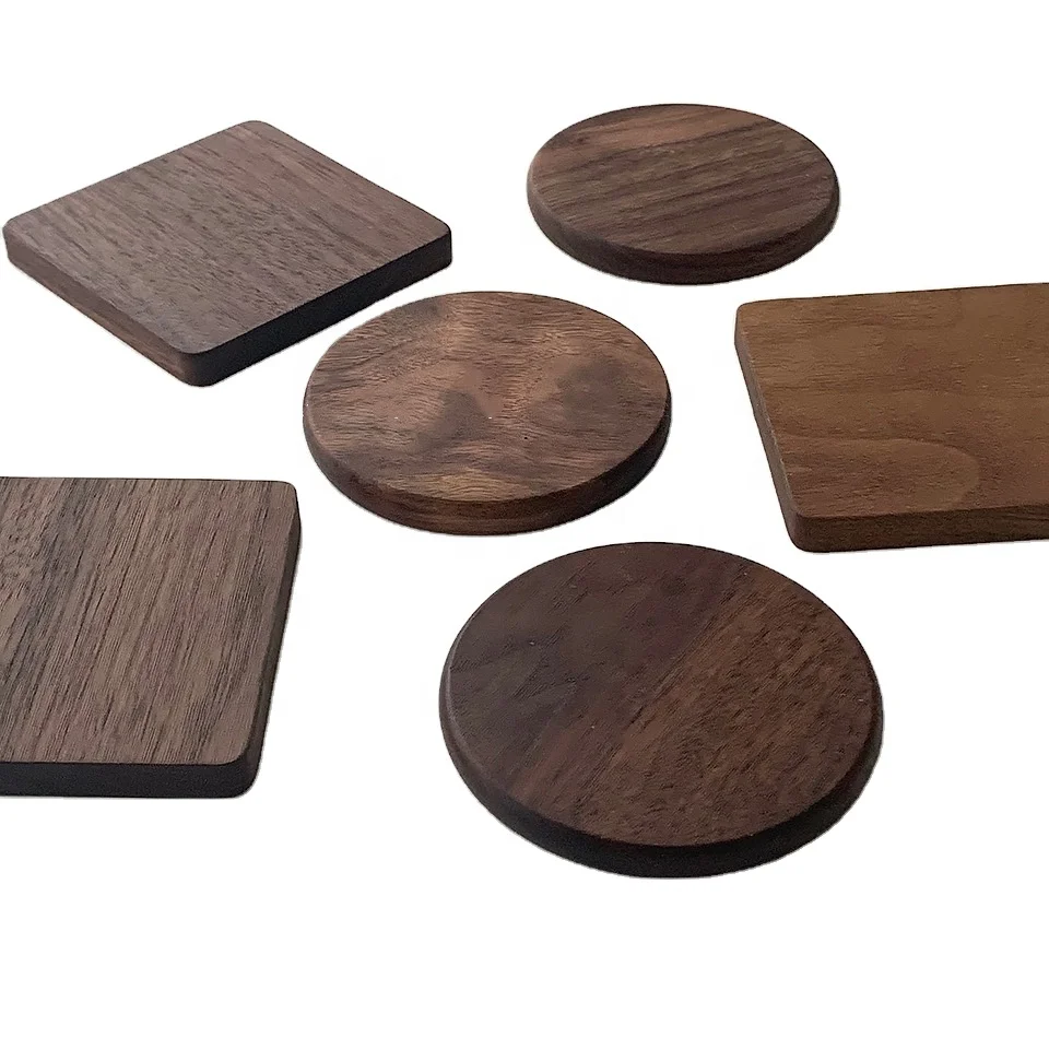 Factory wholesale Eco-friendly different custom size Round Square Black Walnut Wooden Coaster Solid Wooden Coaster, Customized color
Factory wholesale Eco-friendly different custom size Round Square Black Walnut Wooden Coaster Solid Wooden Coaster, Customized color