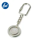 Custom logo spinner keyring/ souvenir keychain custom logo metal stainless steel keychain