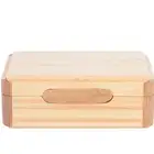 Modern Custom Logo Bamboo Desktop Business Card Box Holder