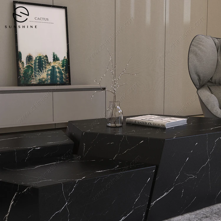 Home Hotel Furniture Modern Marble Coffee Table Side Table For Living Room Design