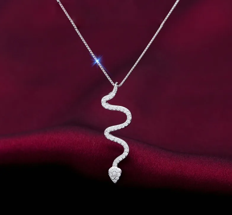 Fashion 925 Sterling Silver Crystal Rhinestone Choker Necklace Pendant Jewelry Snake Necklace wholesale
Fashion 925 Sterling Silver Crystal Rhinestone Choker Necklace Pendant Jewelry Snake Necklace wholesale