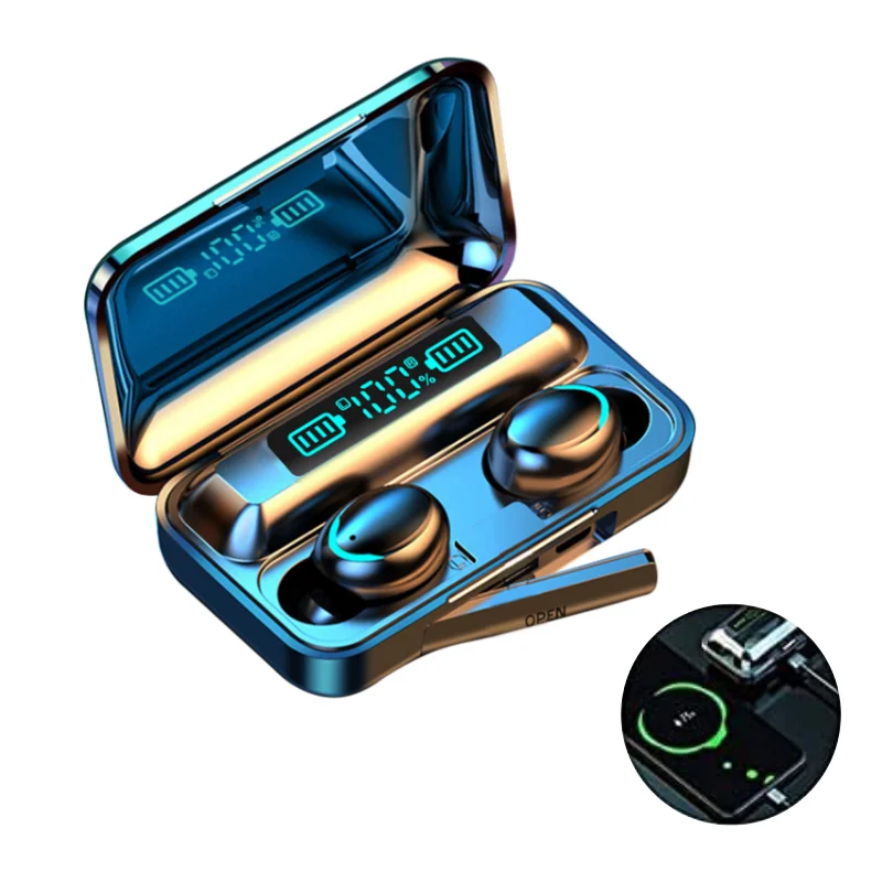 F9-5 Wireless Earphone Headphone BT 5.0 TWS Mini In-ear Earbuds Sports Gaming HIFI LED Power Display Audifonos Headset
F9-5 Wireless Earphone Headphone BT 5.0 TWS Mini In-ear Earbuds Sports Gaming HIFI LED Power Display Audifonos Headset