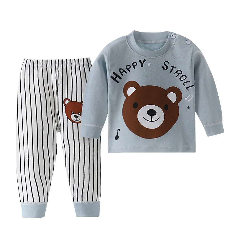 Factory direct wholesale spring new boys and girls home clothes pajamas two-piece sets
Factory direct wholesale spring new boys and girls home clothes pajamas two-piece sets