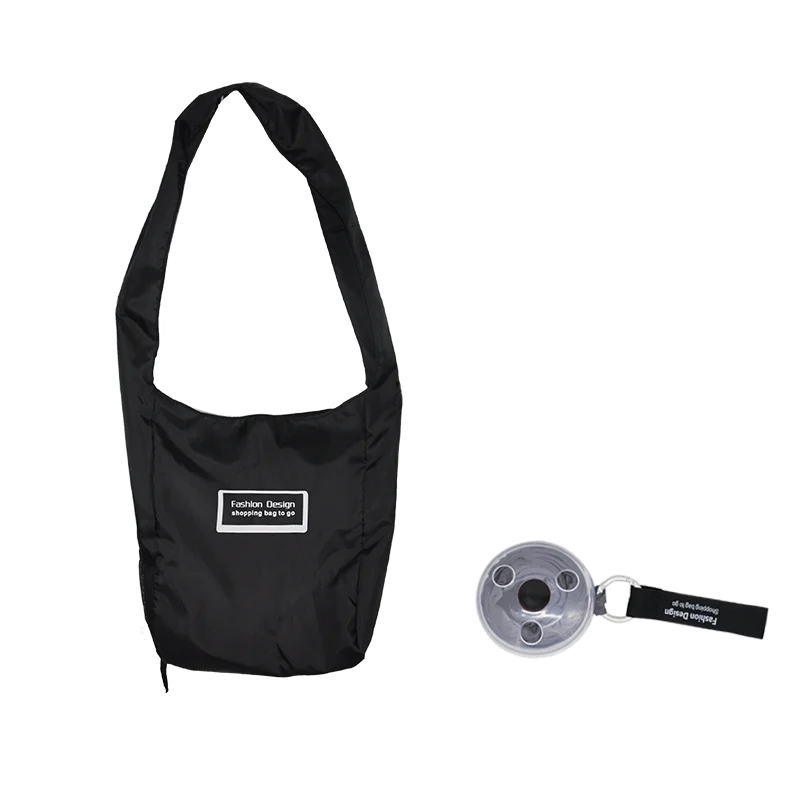 New design foldable reusable eco nylon material roll up shopping bags, White, gray 
New design foldable reusable eco nylon material roll up shopping bags, White, gray