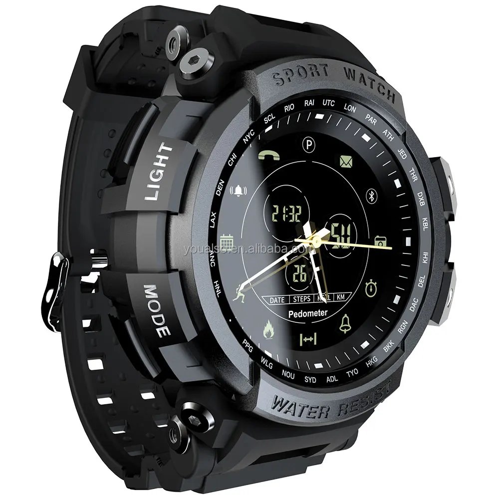 

Wholesale Dropshipping MK28 Sports Smartwatch BT 4.0 Call Message Reminder Wristwatch 5ATM IP68 Waterproof Online Smart Watch