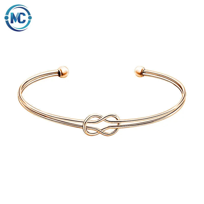 2021 Fashion Stainless Steel Adjustable Gold Plated Women Double Knot Bangle Bracelet Jewelry Gift
2021 Fashion Stainless Steel Adjustable Gold Plated Women Double Knot Bangle Bracelet Jewelry Gift