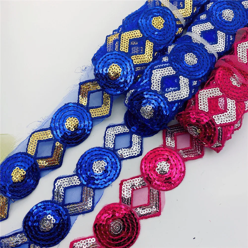 Wholesale hot selling Sequins Lace Ribbon African Embroidered Flower Trim Iron On Fabric Diy Clothes in stock
Wholesale hot selling Sequins Lace Ribbon African Embroidered Flower Trim Iron On Fabric Diy Clothes in stock