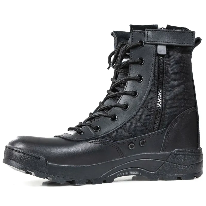 Genuine Leather Material and Men Gender Army Combat Boots Outdoor Tactical Military Swat Boots for Men, Black
Genuine Leather Material and Men Gender Army Combat Boots Outdoor Tactical Military Swat Boots for Men, Black