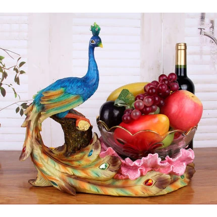 Chinese fruit bowl peacock living room home candy dish creative wedding gift housewarming new home gift resin fruit plate, Customize
Chinese fruit bowl peacock living room home candy dish creative wedding gift housewarming new home gift resin fruit plate, Customize
