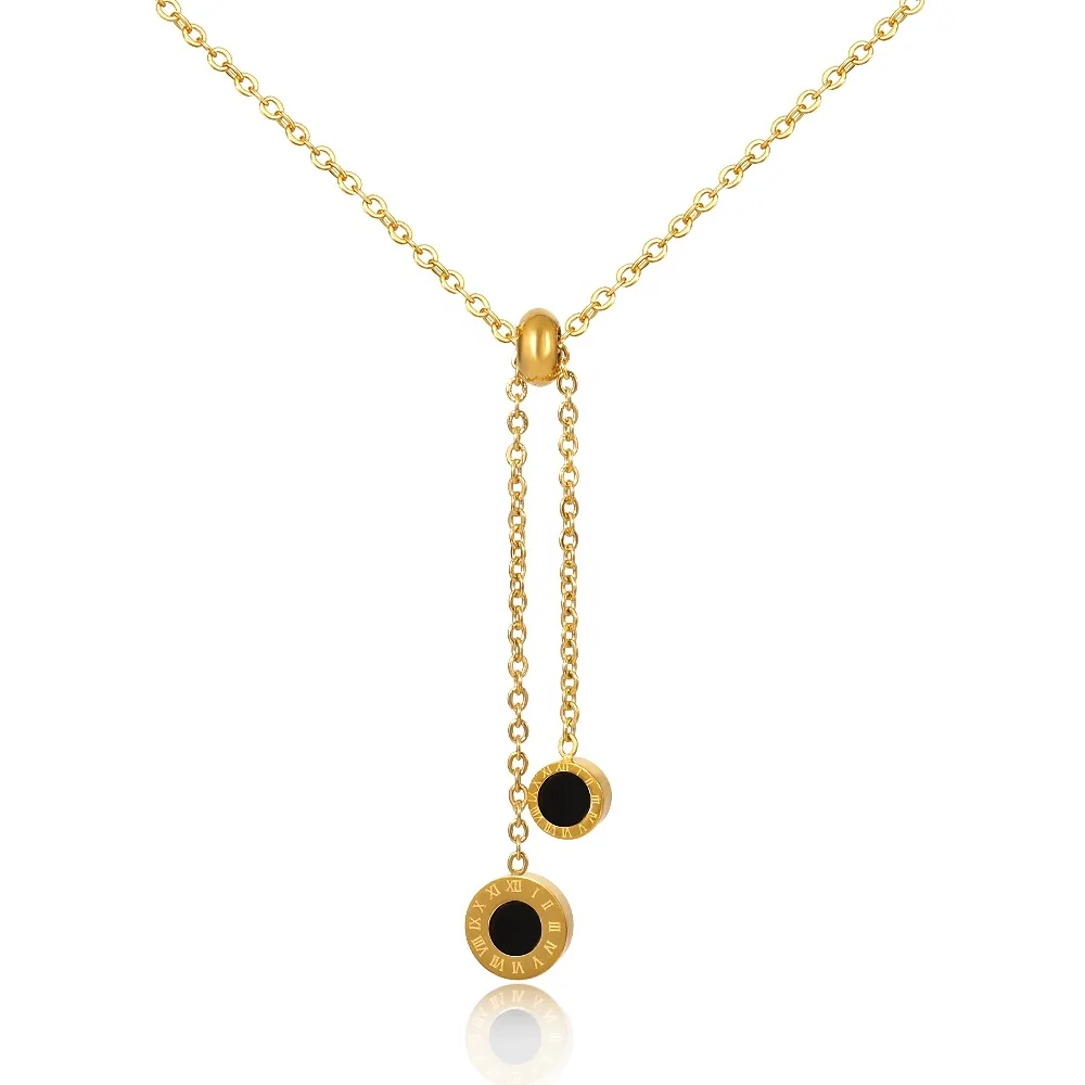 Luxury Jewelry Roman Sliding Pendant Necklace For Women Fashion Jewelry Tassel Female Party Girl Wear Long Necklaces, Gold/silver/rose gold
Luxury Jewelry Roman Sliding Pendant Necklace For Women Fashion Jewelry Tassel Female Party Girl Wear Long Necklaces, Gold/silver/rose gold
