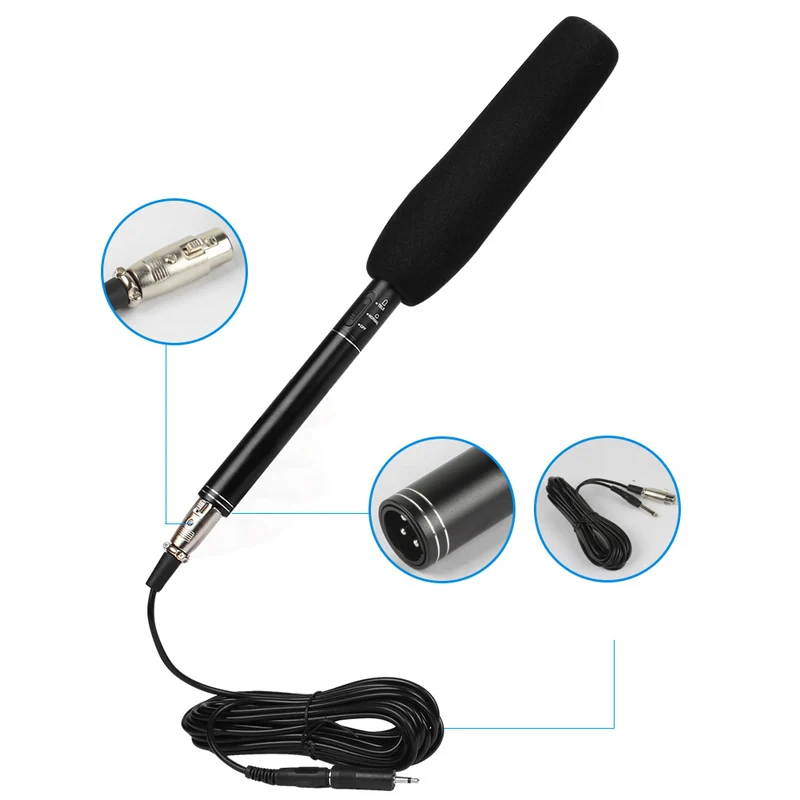CH-890 Professional handheld Digital Camera Condenser Microphone for Interview Mic smart phone
CH-890 Professional handheld Digital Camera Condenser Microphone for Interview Mic smart phone