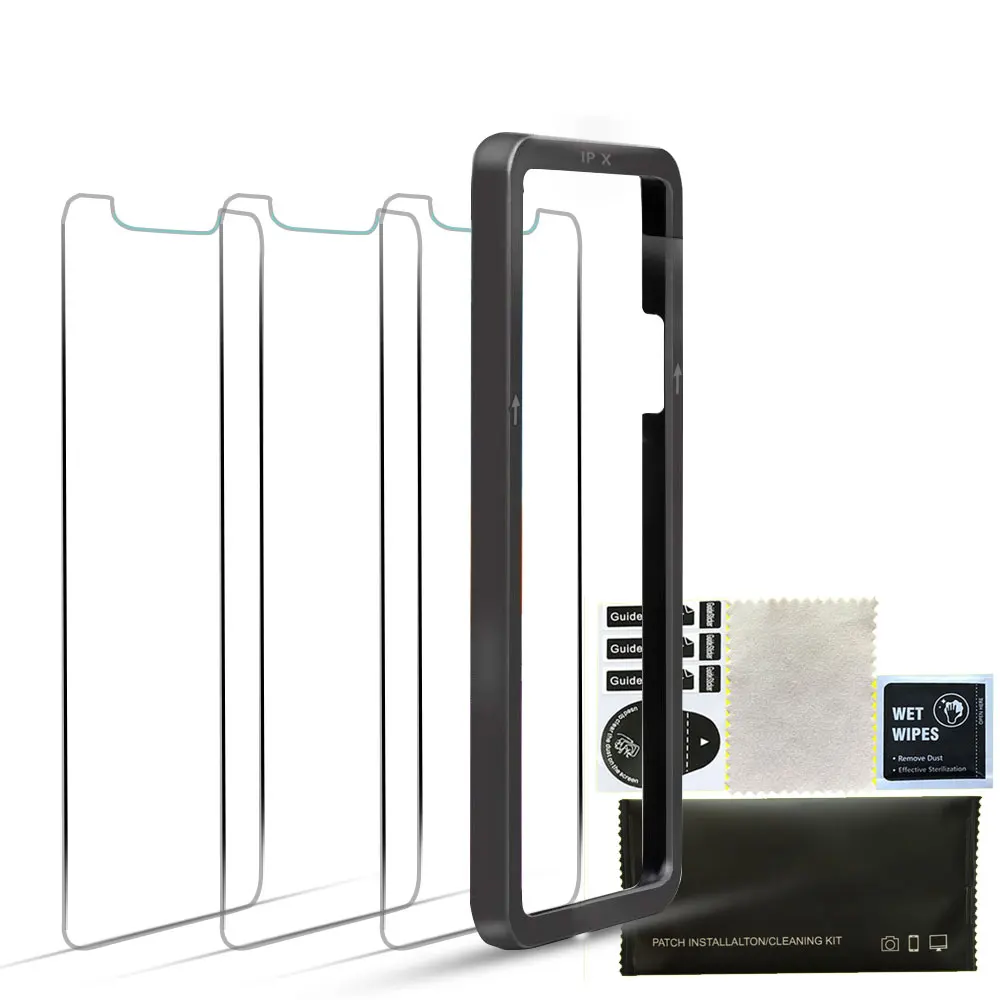 Amazon 3 Pack Tempered Glass Screen Protector For iPhone X XR XS Max 8 7 11 pro max Tempered Glass Film with Installation tool, Transparent
Amazon 3 Pack Tempered Glass Screen Protector For iPhone X XR XS Max 8 7 11 pro max Tempered Glass Film with Installation tool, Transparent